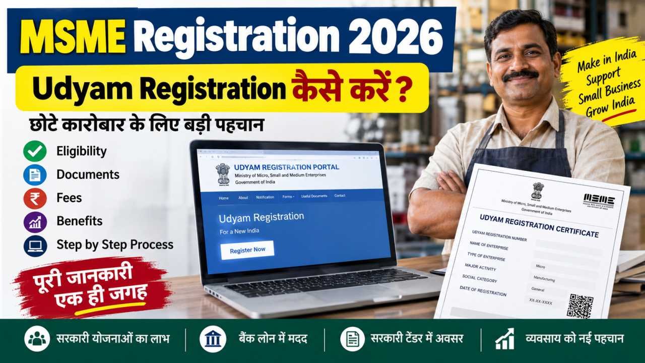 MSME Registration Online कैसे करें