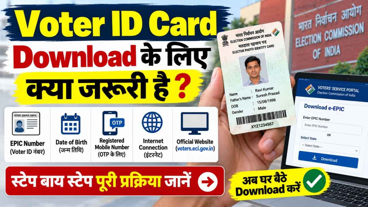 Voter ID Card Download के लिए क्या जरूरी है