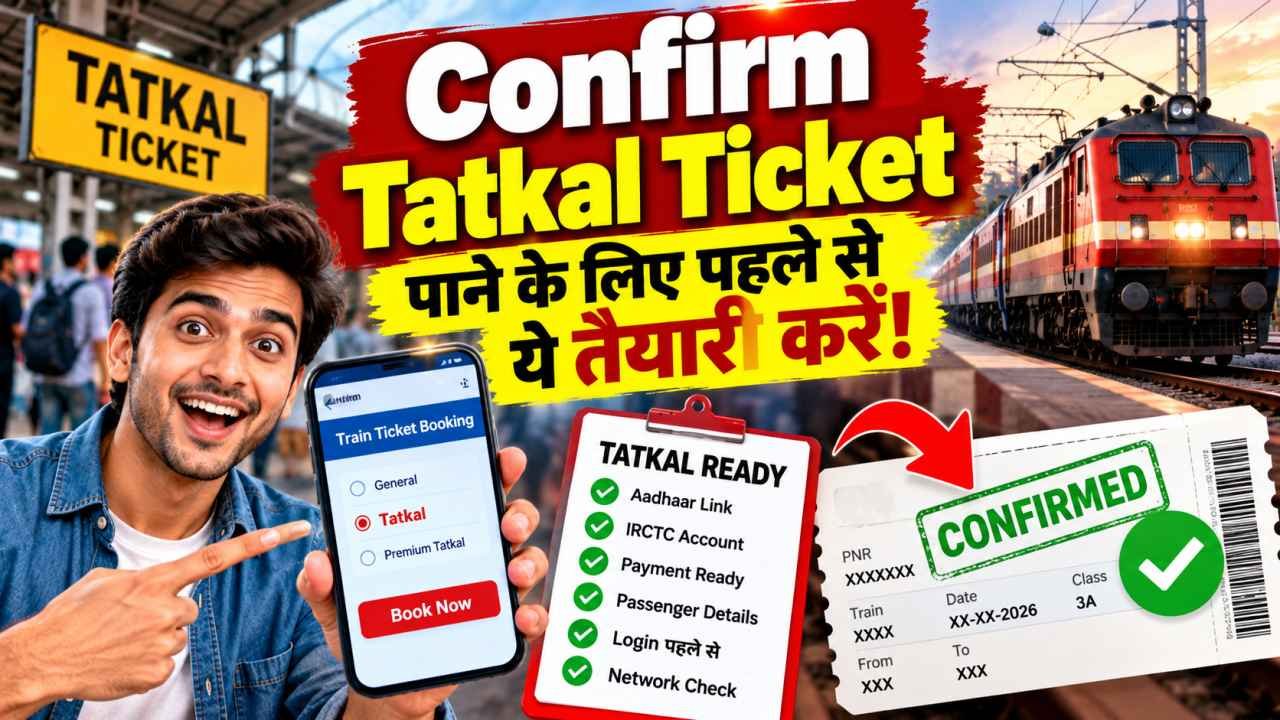Confirm Tatkal Ticket पाने के लिए पहले से ये तैयारी करें