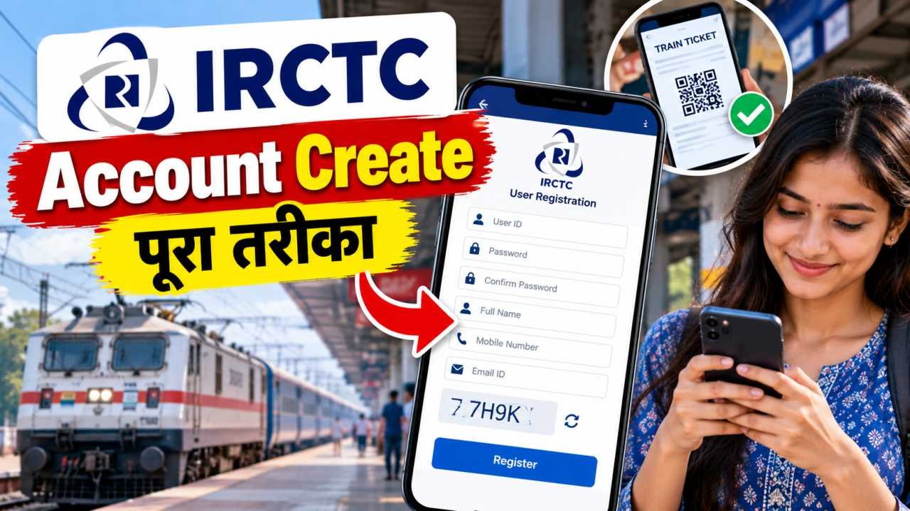 IRCTC Account Create करने का पूरा तरीका