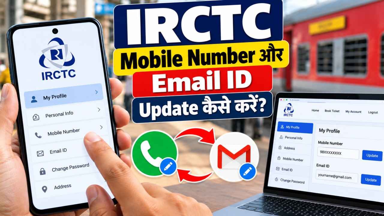 IRCTC Mobile Number Aur Email ID Update Kaise Kare