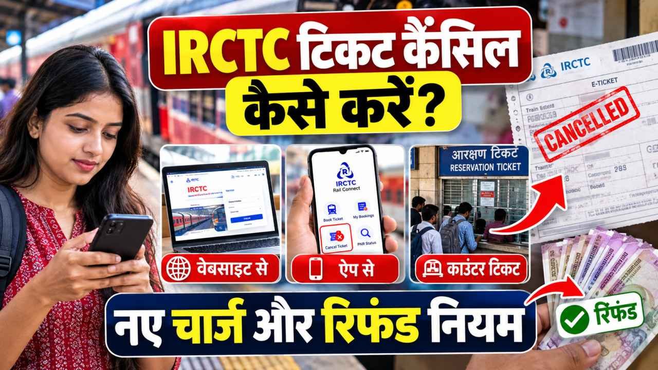 IRCTC टिकट कैंसिल कैसे करें