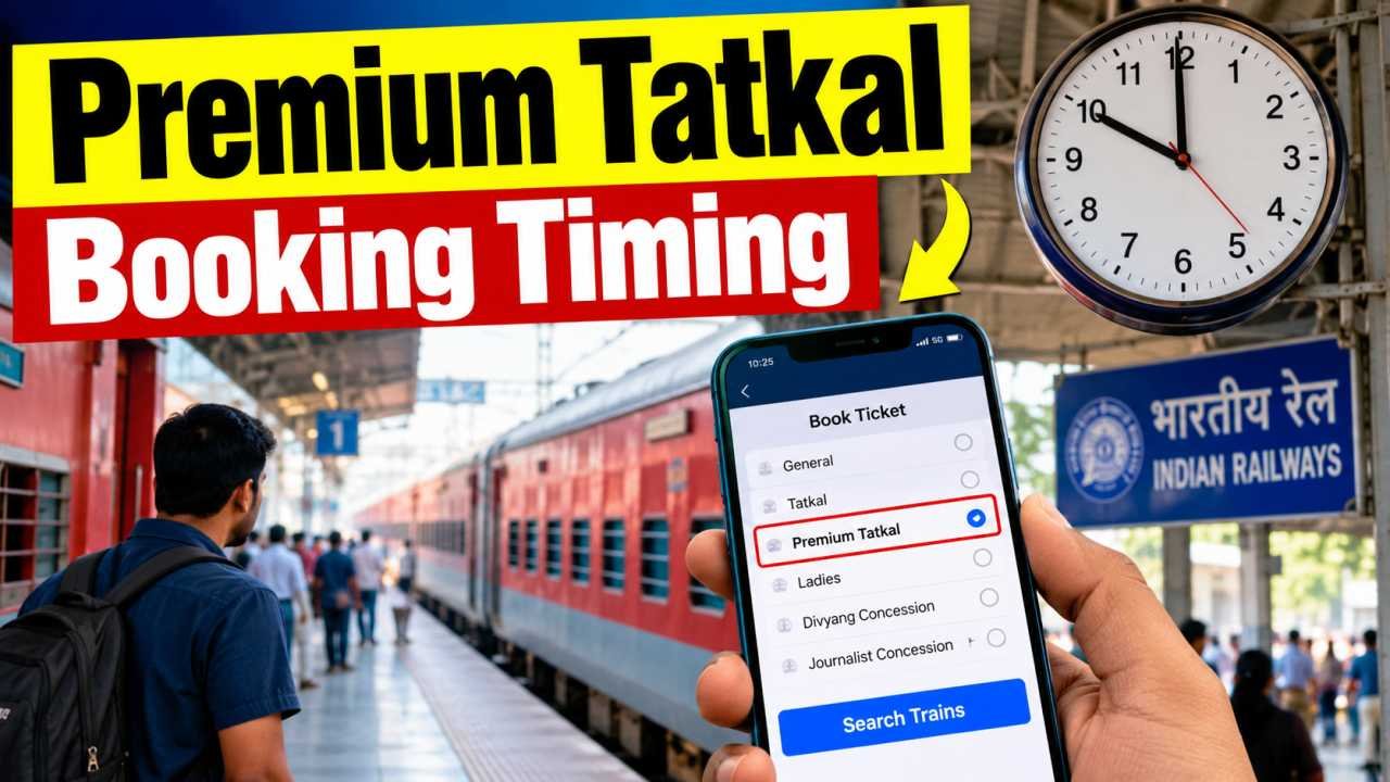 Premium Tatkal Booking Timing