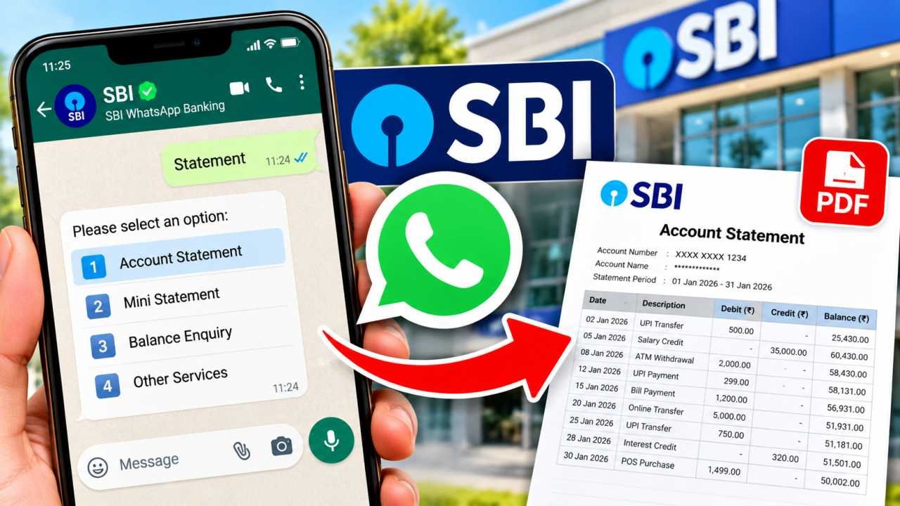 SBI Statement Kaise Nikale WhatsApp Se 2026