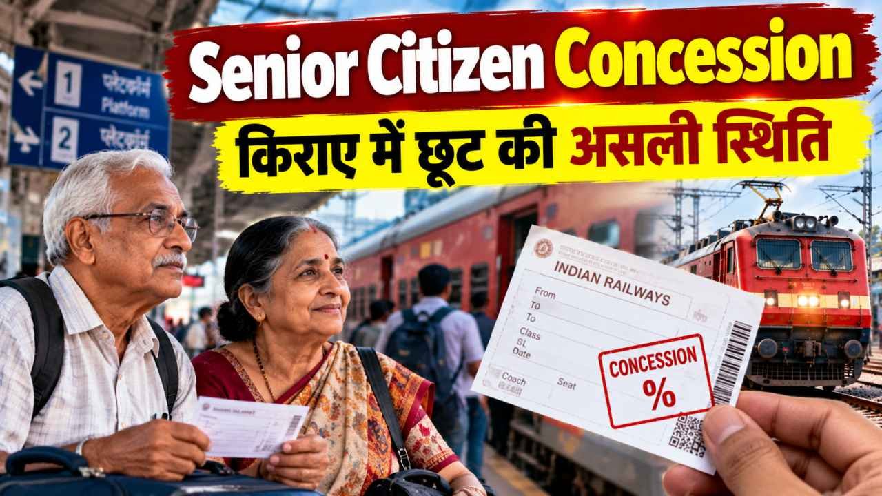 Senior Citizen Concession किराए में छूट की असली स्थिति