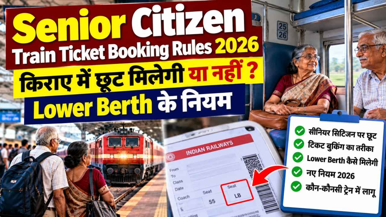Senior Citizen Train Ticket Booking Rules