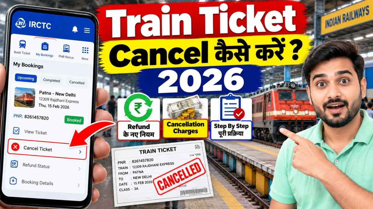 Train Ticket Cancel कैसे करें 2026