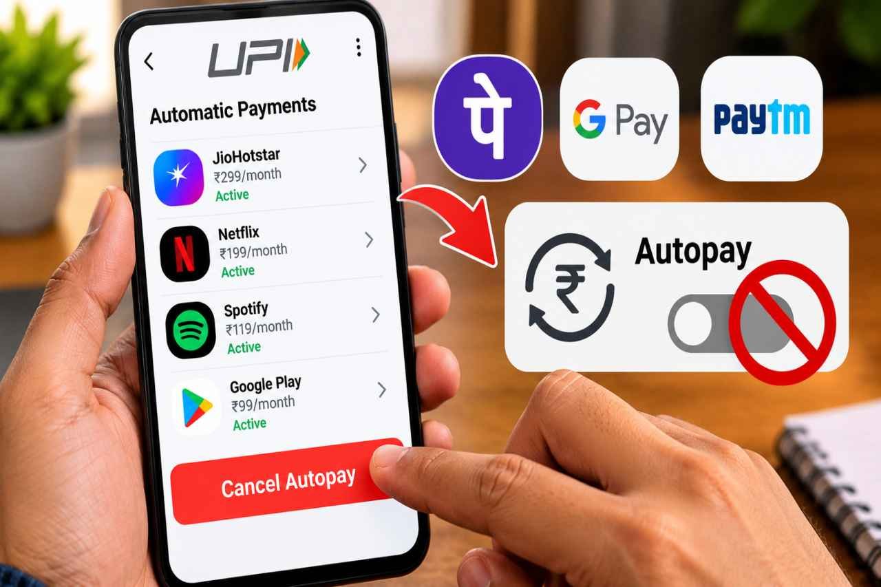 UPI ऐप से ऑटोपे कैसे हटाएं