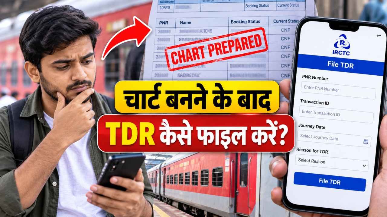 चार्ट बनने के बाद TDR कैसे फाइल करें