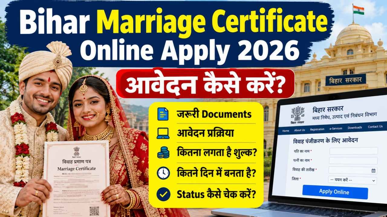 बिहार में Marriage Certificate के लिए कहां आवेदन करें