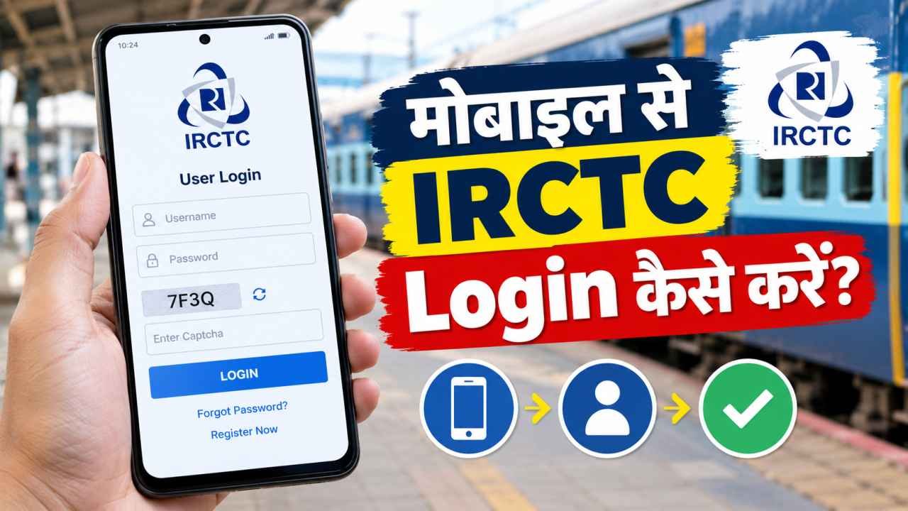 मोबाइल से IRCTC Login कैसे करें