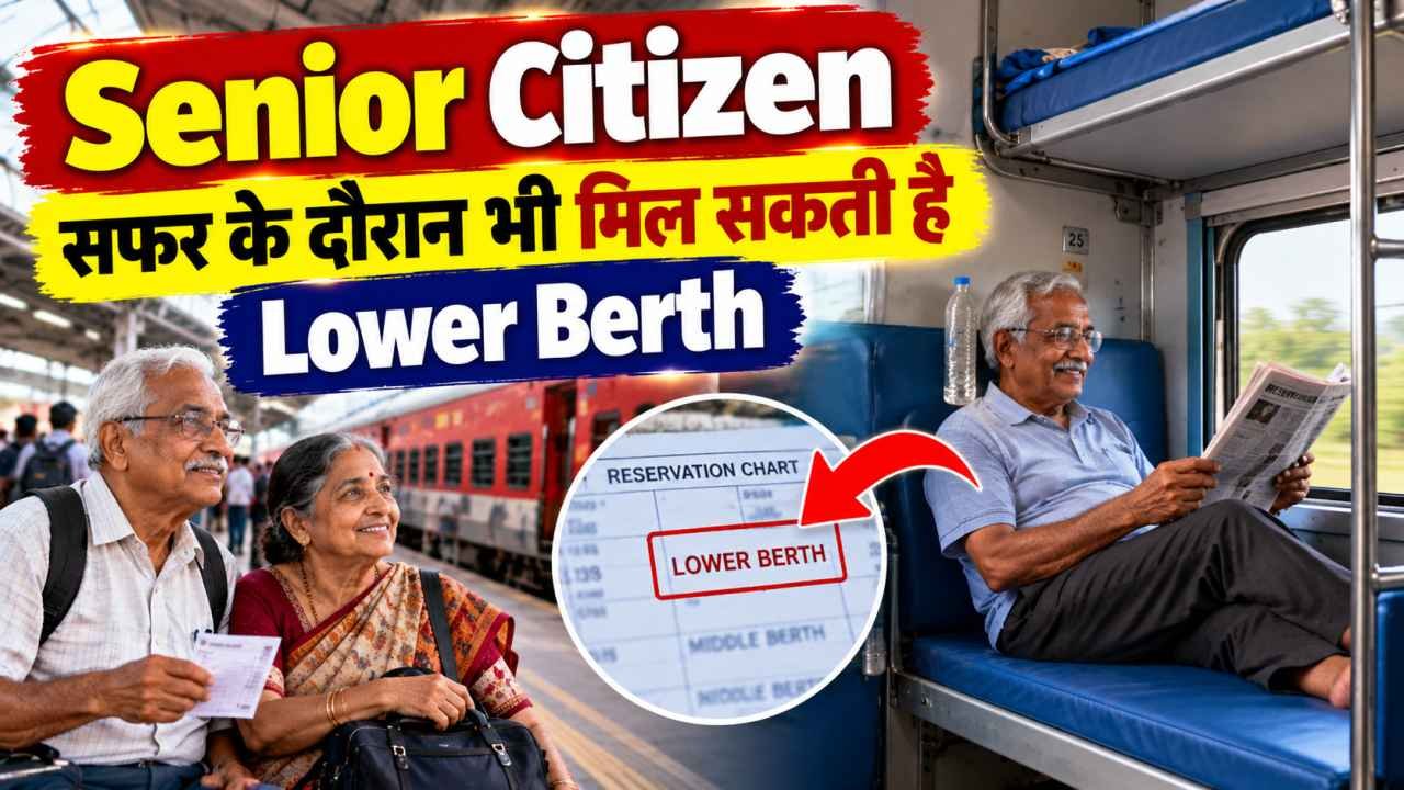 सफर के दौरान भी मिल सकती है Lower Berth